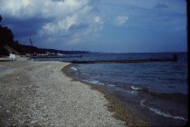 View north along the beach